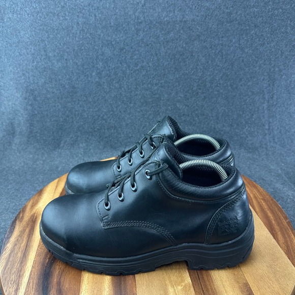 Timberland PRO Titan Mens Work Shoes Sz 9 M Alloy Safety Toe Black Leather